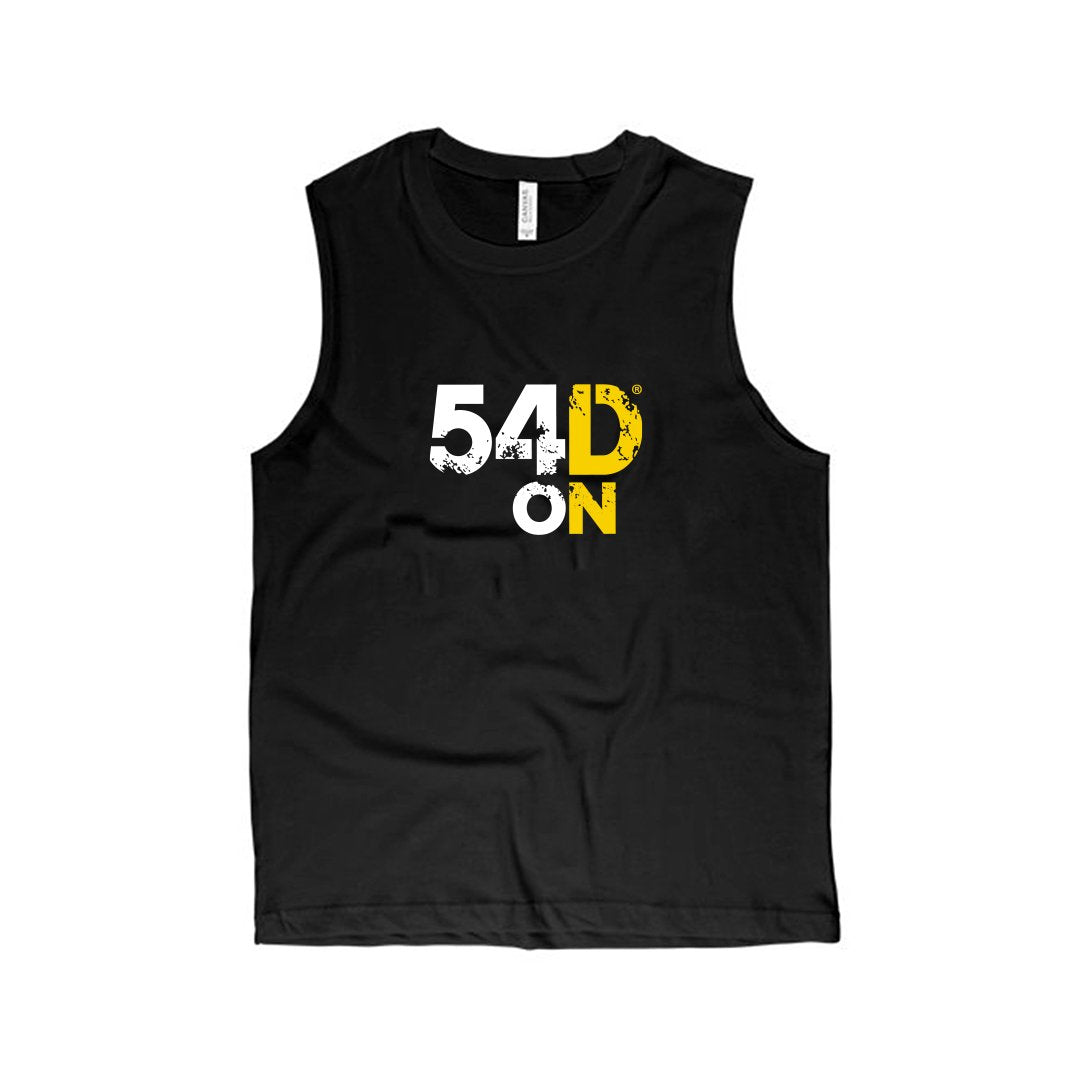 54D ON  Official Black Muscle Shirt